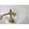 Kingston Brass KSD154BXAB Single-Handle Bathroom Faucet with Push Pop-Up, Antique Brass KSD154BXAB - alternate 3